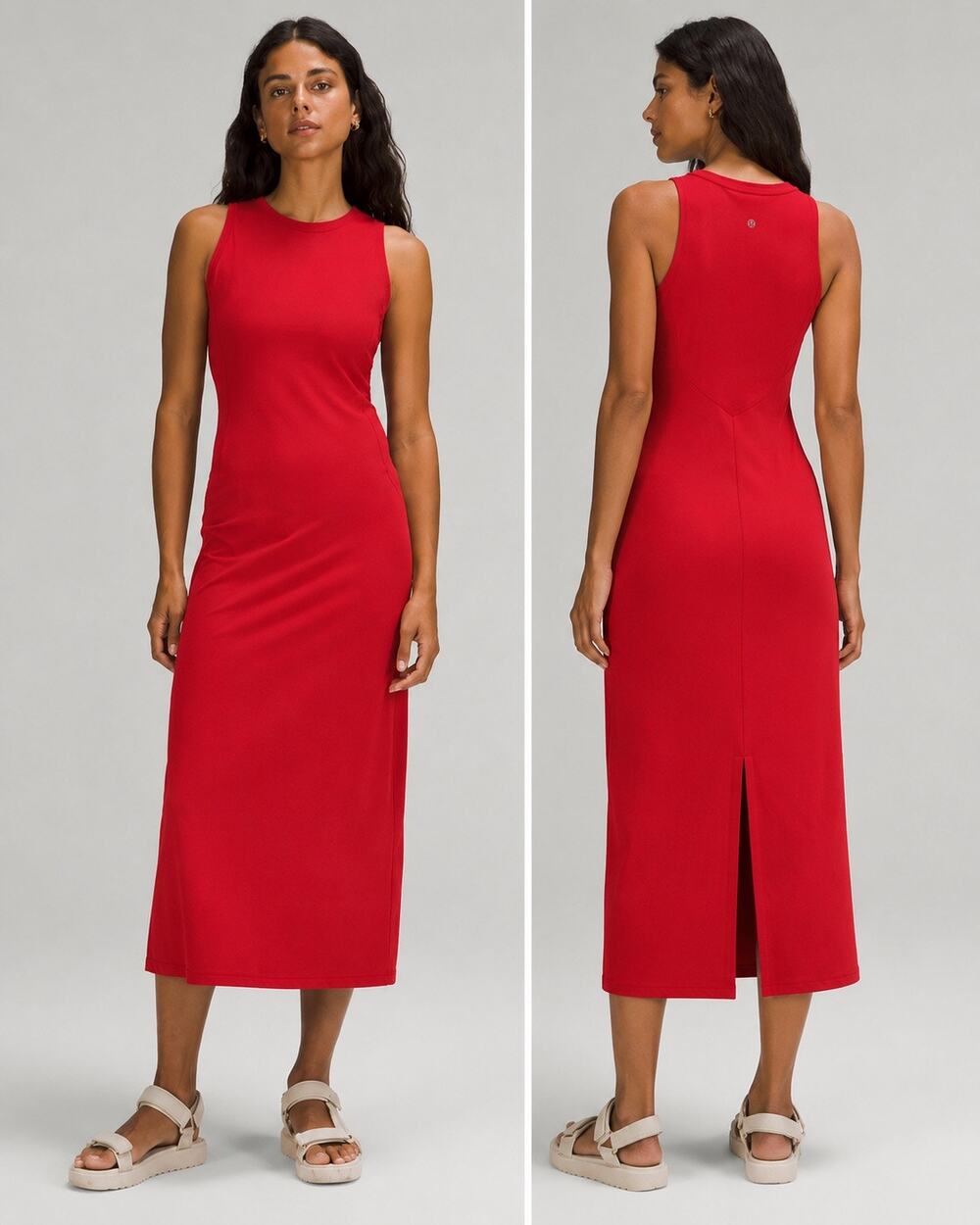 Lululemon All Align MIDI Dress in deep red size 8